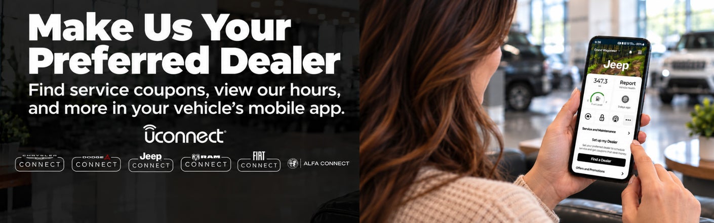 uconnect® make us your preferred dealer | Fury Motors Stillwater CDJR in Stillwater MN