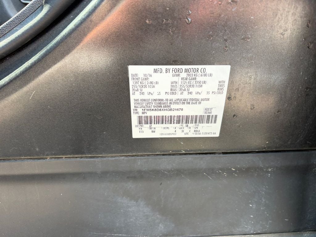 2017 Ford Explorer XLT w/Comfort & Tow Pkg