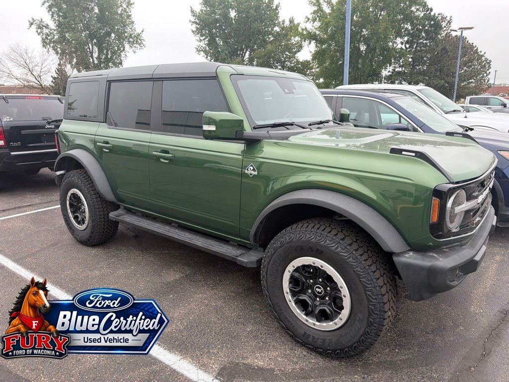 2022 Ford Bronco Outer Banks Blue Certified