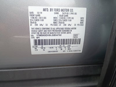 2020 Ford Explorer XLT Blue Certified w/Tow Pkg