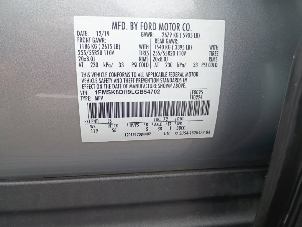 2020 Ford Explorer XLT Blue Certified w/Tow Pkg