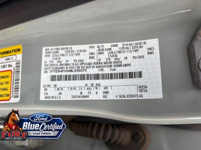 2021 Ford Ranger XLT Blue Ceritified w/Tremor Off Road Pkg