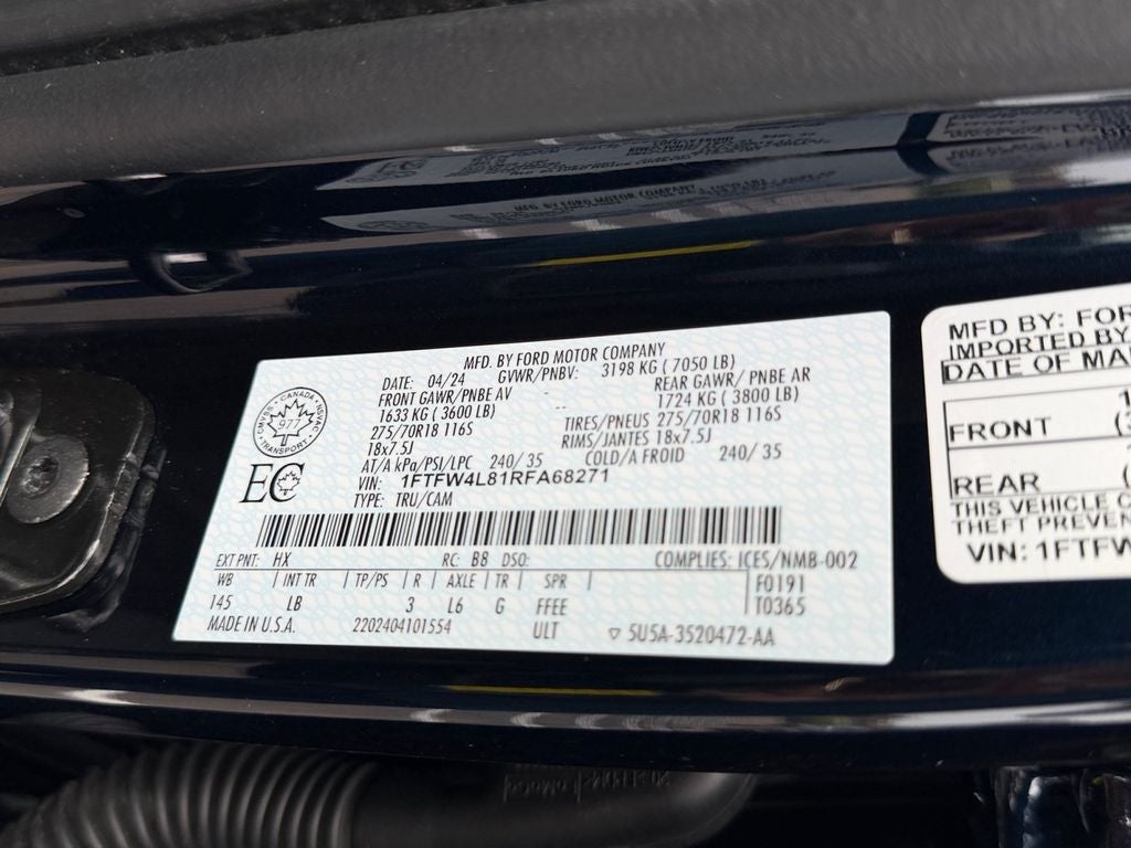 2024 Ford F-150 Tremor w/Tow Haul & Bed Utility Pkg