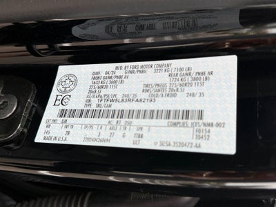 2024 Ford F-150 Lariat Black Appearance w/Twin Panel Moonroof