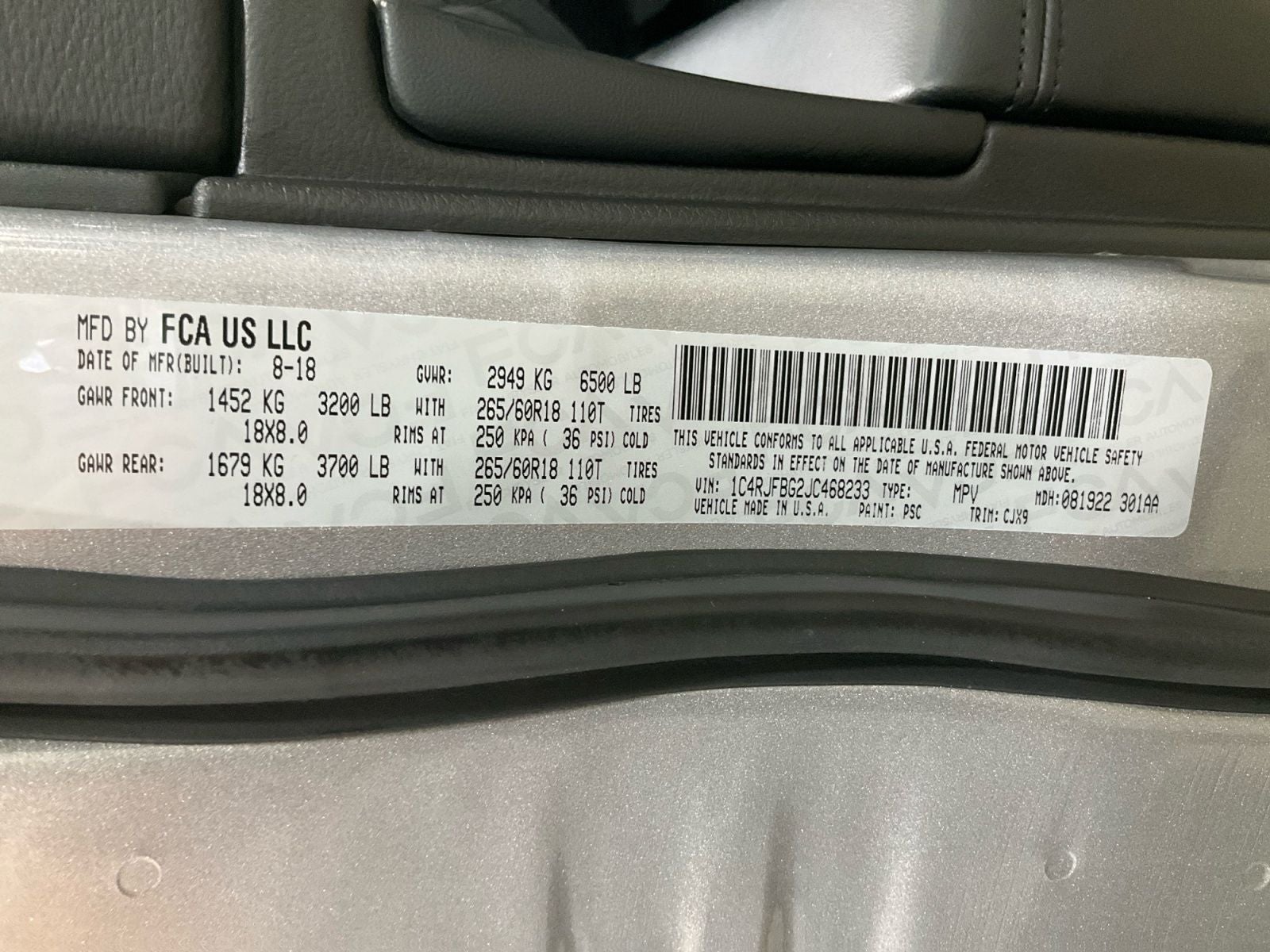 2018 Jeep Grand Cherokee Limited 4x4