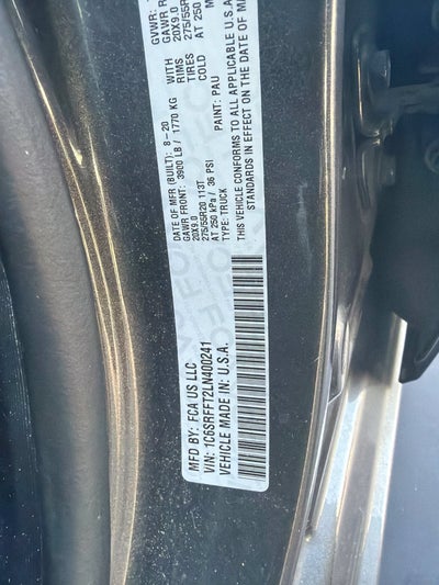 2020 RAM 1500 Big Horn Crew Cab 4x4 5'7' Box