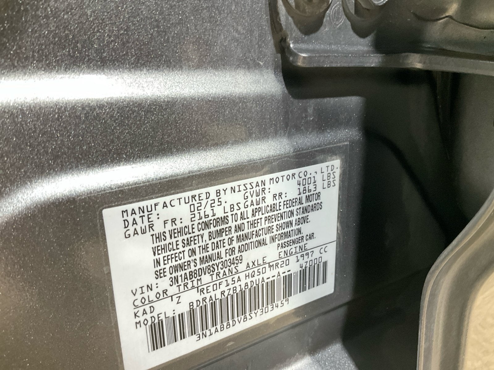 2025 Nissan Sentra SR