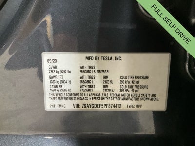 2023 Tesla Model Y Performance Dual Motor All-Wheel Drive