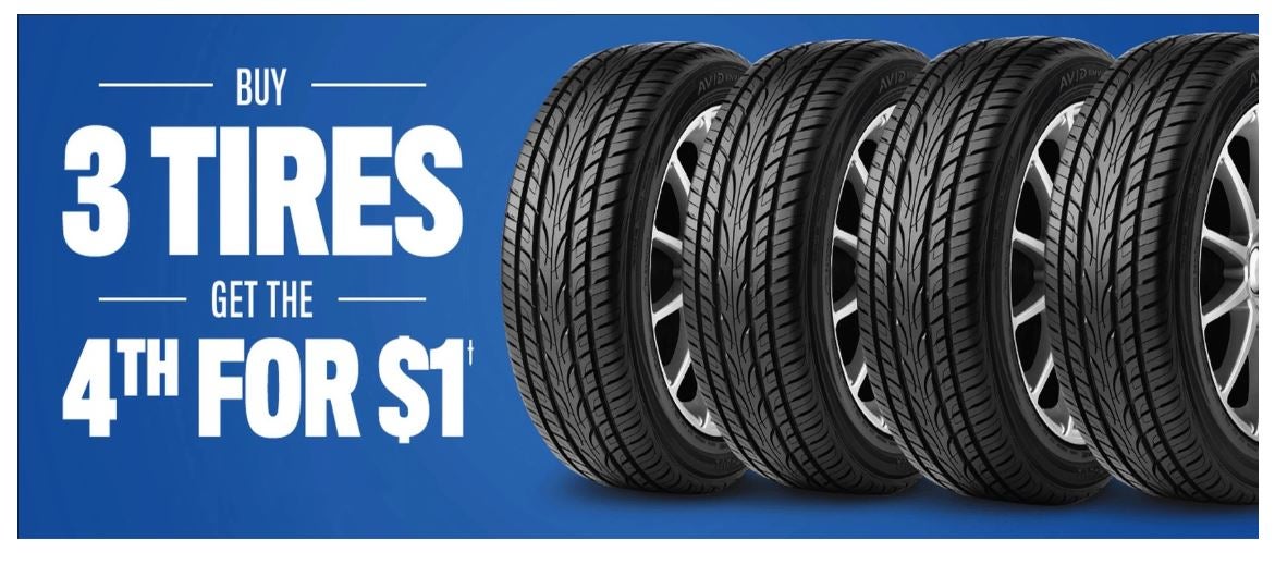 Buy 3 Tires Get The 4th for $1 at Fury Motors Stillwater CDJR in Stillwater MN